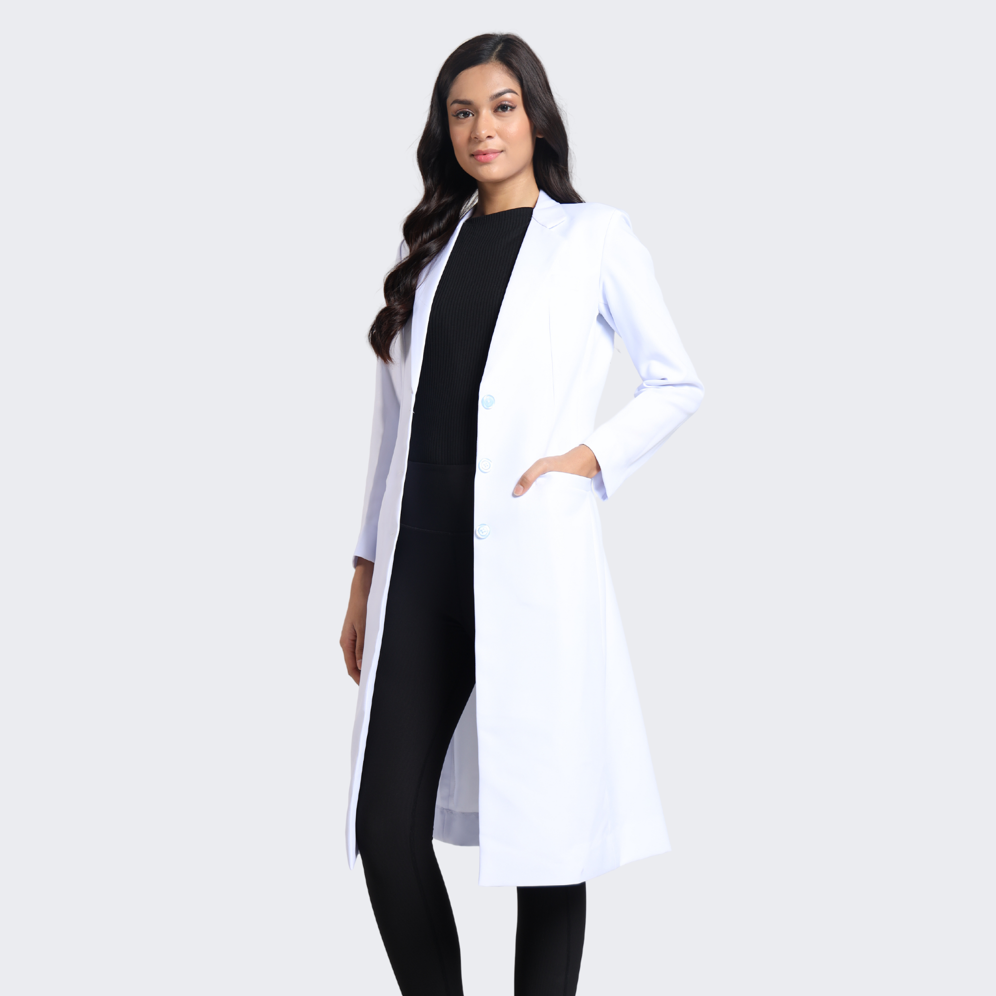 Tailored doctor hot sale white coat